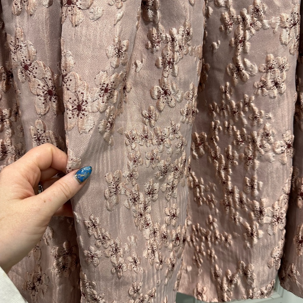 Sister Jane DREAM Jacquard Mini Dress in Pinkish Mauve - Size Medium - Picture 5 of 9